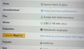 BMW 130i M-Sportcsomag full