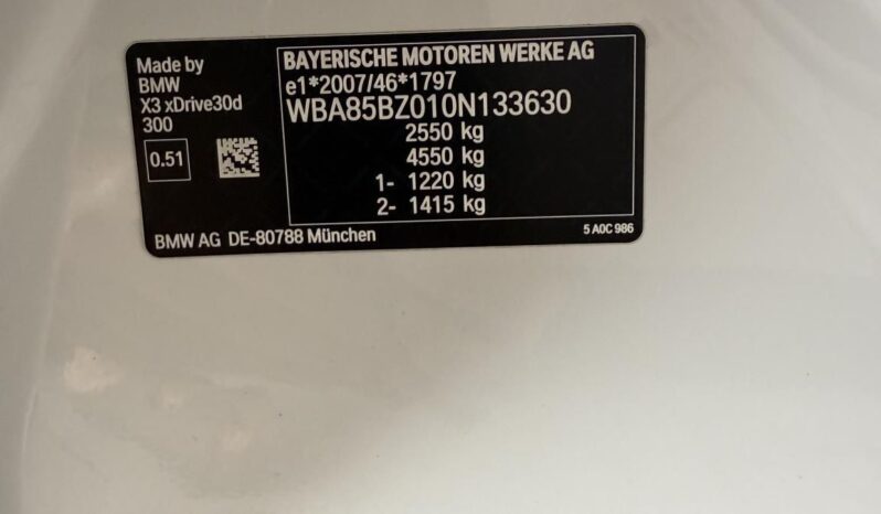 BMW X3 xDrive30d M Sport (Automata) Mo-i.áfás. 21kerekek.panoráma.szellőztetés full